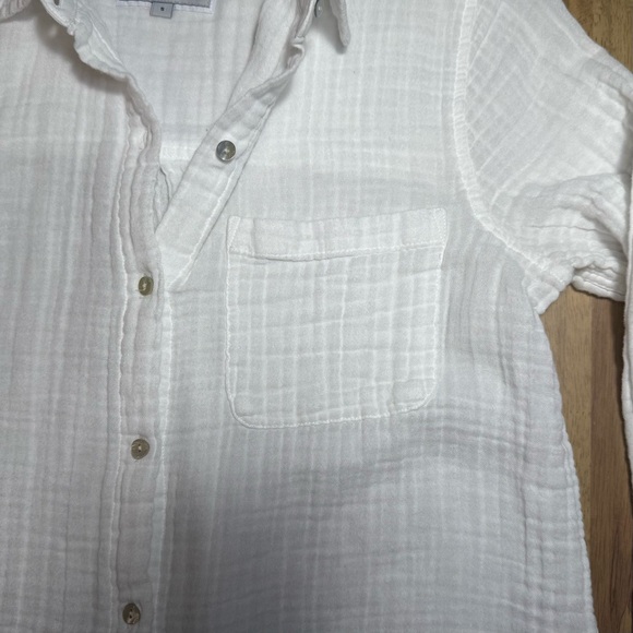 Rails Ellis Button Up Shirt, White, S - Picture 7 of 13